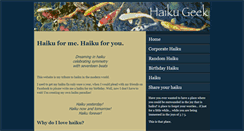 Desktop Screenshot of haikugeek.com