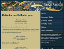 Tablet Screenshot of haikugeek.com